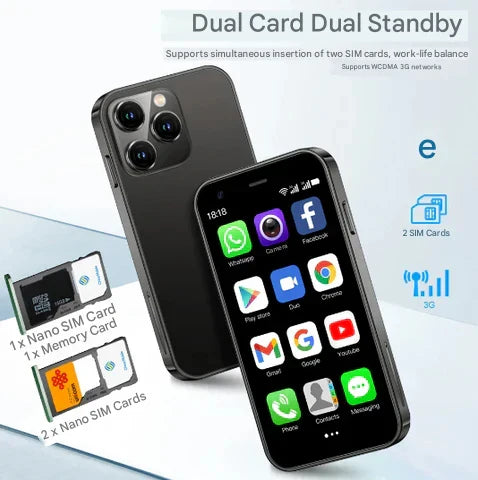 Mini Android Smartphone 5G (World's Smallest Phone)(1 Year Manufacture Warranty)
